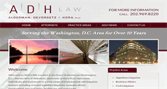 Desktop Screenshot of adhlawfirm.com