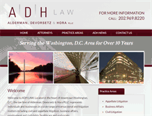 Tablet Screenshot of adhlawfirm.com